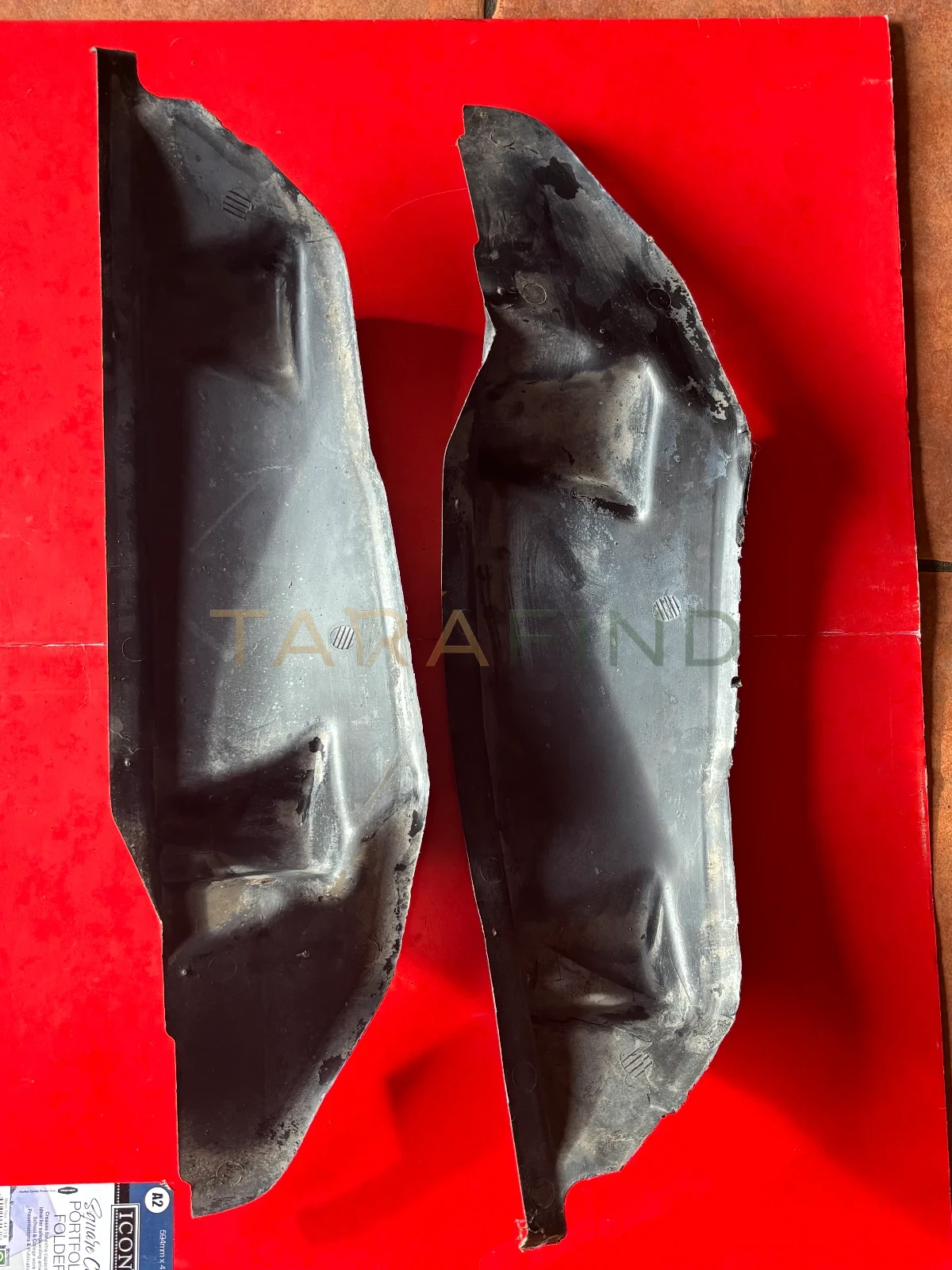 View Mk1 Ford Sierra OEM Front Splash Shields / Wheel Arch Liners Pair (83BG16C554AA / 83BG16C555AA) photo 5